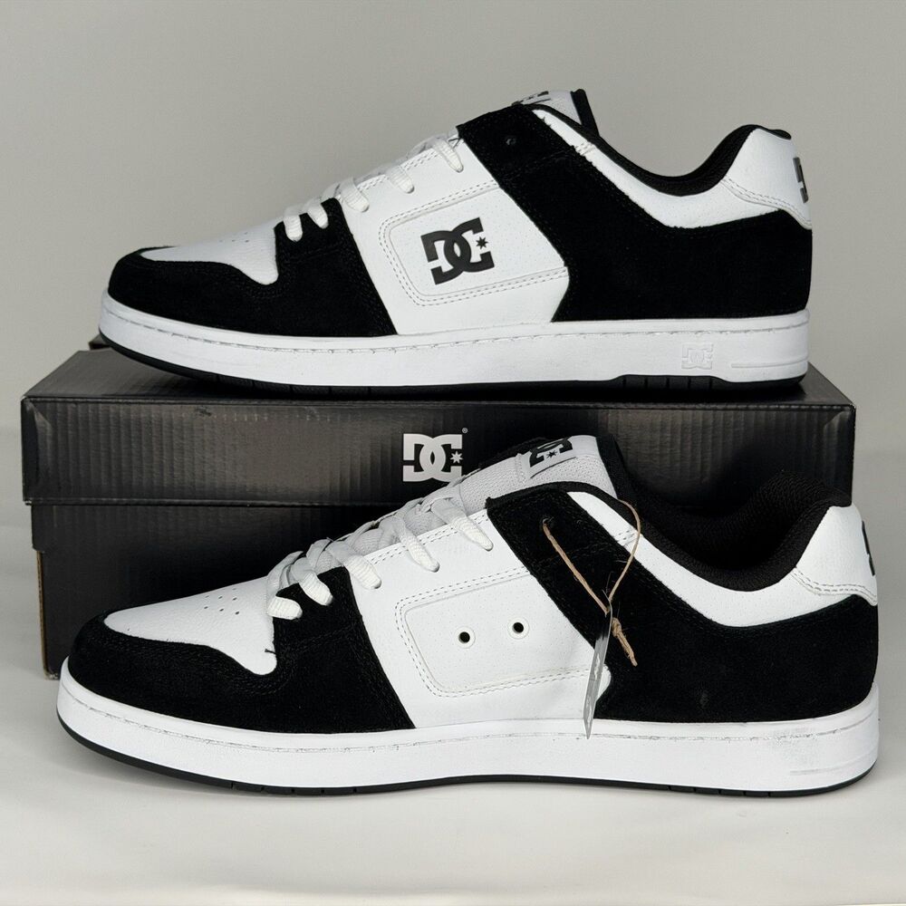 DC Shoes Manteca 4 White Black ADYS100765-WBK Mens 10.5 NWT w/ Box Skateboarding